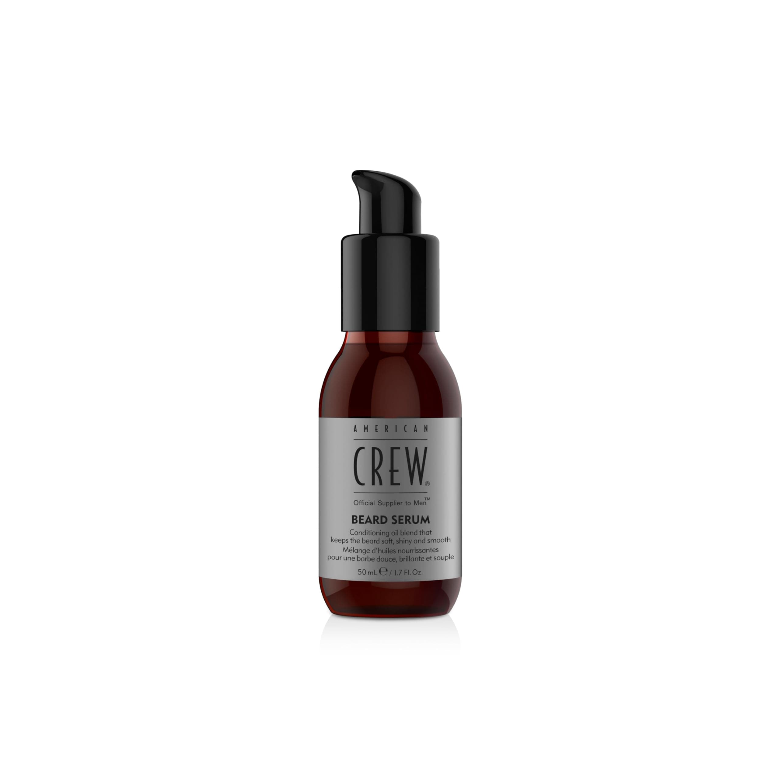 American Crew Beard Conditioner Serum, Conditioning Oil Blend for a Soft, Shiny & Smooth Beard, 1.7 Fl Oz