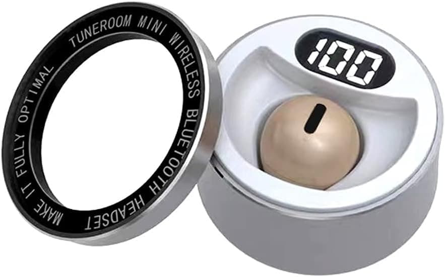 SZHTFX Mini Bluetooth Earpiece In-Ear Mic Small Invisible Earbuds with Fast Charging 260mAh Wireless Sport Earbuds with IPX5 Hi-FI Stereo Working iOS Android (Touch Style)