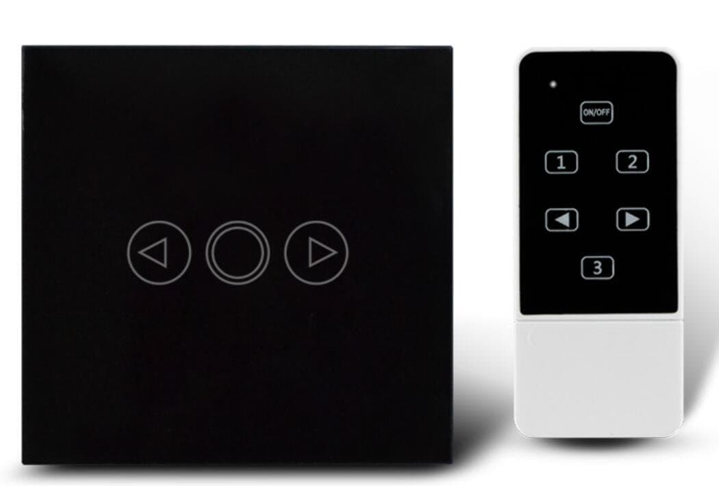 1 Gang Glass Panel Dimmer Light Switch UK Standard Crystal Remote Touch Dimmer Switch LED Backlight AC110-240V