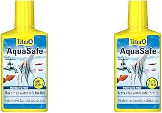 AquaSafe to Turn Tap Water into Safe and Healthy Water for Fish and Plants, 250 ml (Pack of 2)
