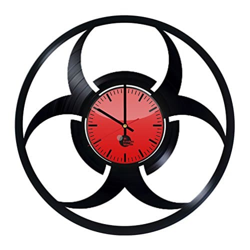 Resident Evil Vinyl Record Wall Clock - Get unique bedroom wall decor - Gift ideas for men and women, teens – Movie Unique Art Design - Leave us a feedback and win your custom clock