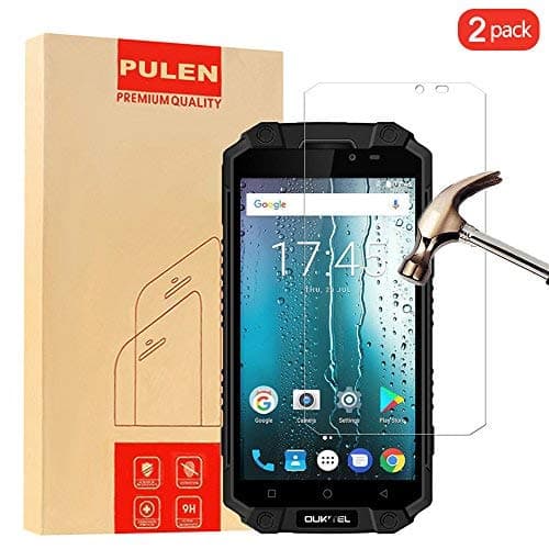 [2 Pack] OUKITEL K10000 MAX Screen Protector, PULEN Premium Quality Tempered Glass Protective Film 0.33mm Anti-Bubble, Clear Scratch Resist, Anti-Fingerprint for OUKITEL K10000 MAX