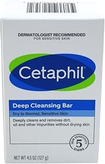Cetaphil Deep Cleansing Face & Body Bar for All Skin Types (Pack of 6)
