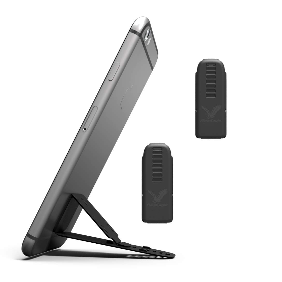 Cell Phone Stand Holder Kickstand Cradle Grip for Facetime iPhone X 8 7 6S 6 Plus Samsung Galaxy S8 S7 S6 Eage and All The 3.5-6 inches Smartphone (2 Black)