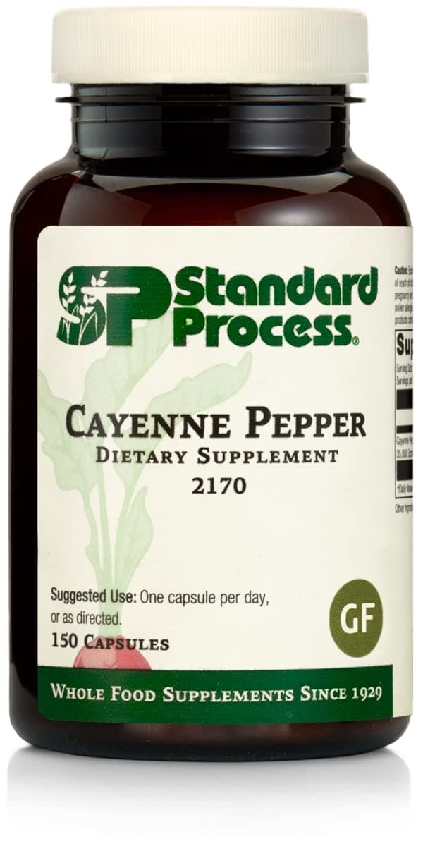 Standard Process Cayenne Pepper - Antioxidant Activity and Digestive Health Support with Cayenne Pepper Powder - 150 Capsules