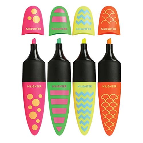 ColourHide My Designer Highlighter Assorted (Pack of 4)