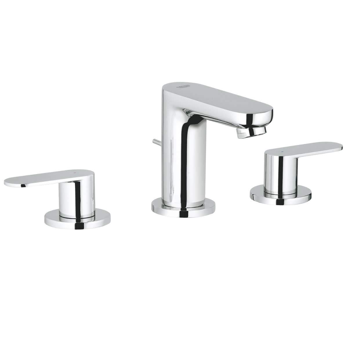 2019900A Eurosmart Cosmopolitan 8-Inch Widespread Two-Handle S-Size Bathroom Faucet, 1.2 GPM, Chrome