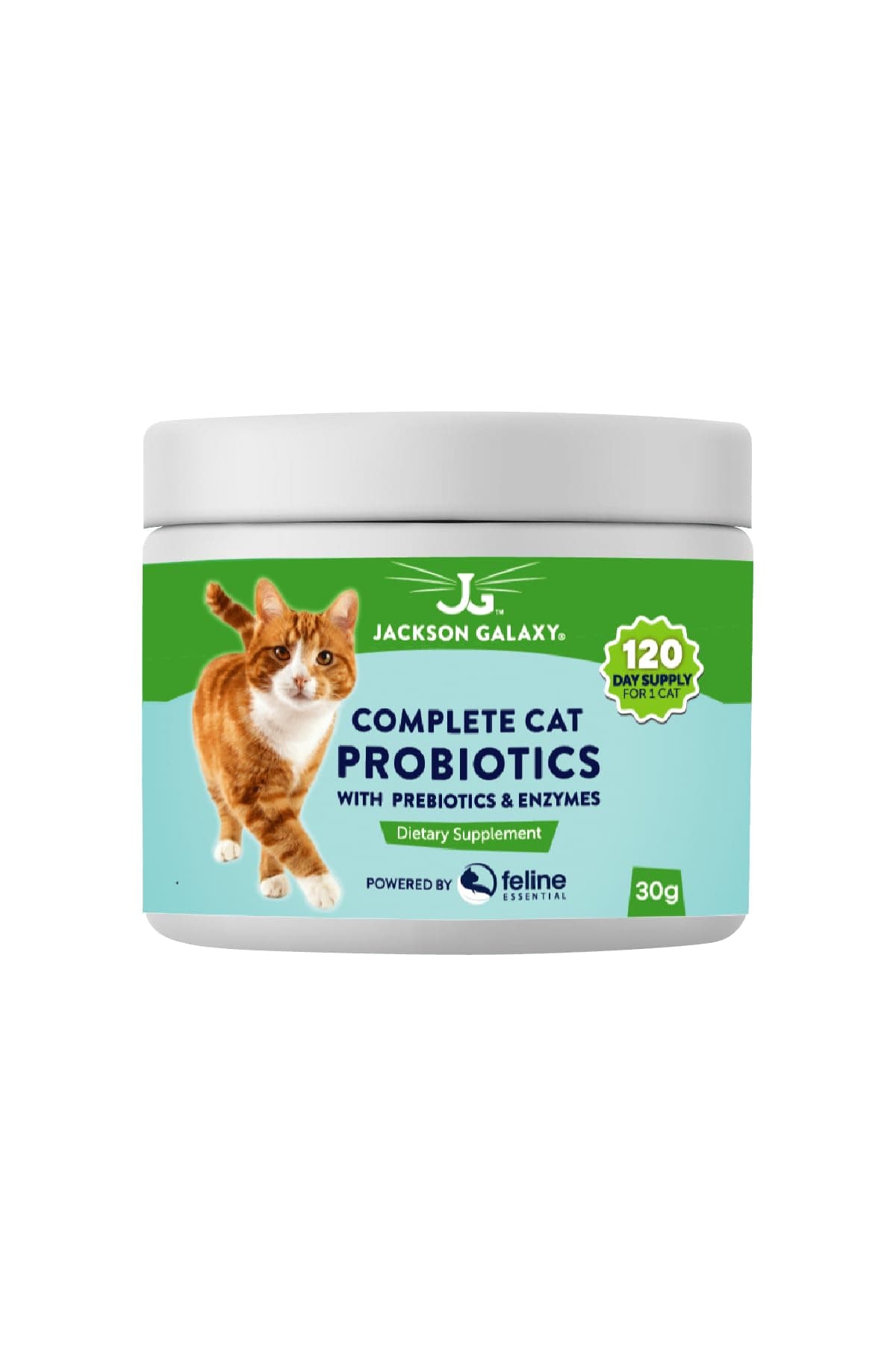 Complete Cat Probiotics with Prebiotics & Enzymes by Jackson Galaxy - Digestion Support, Immune Support Dietary Supplement - Made in The USA