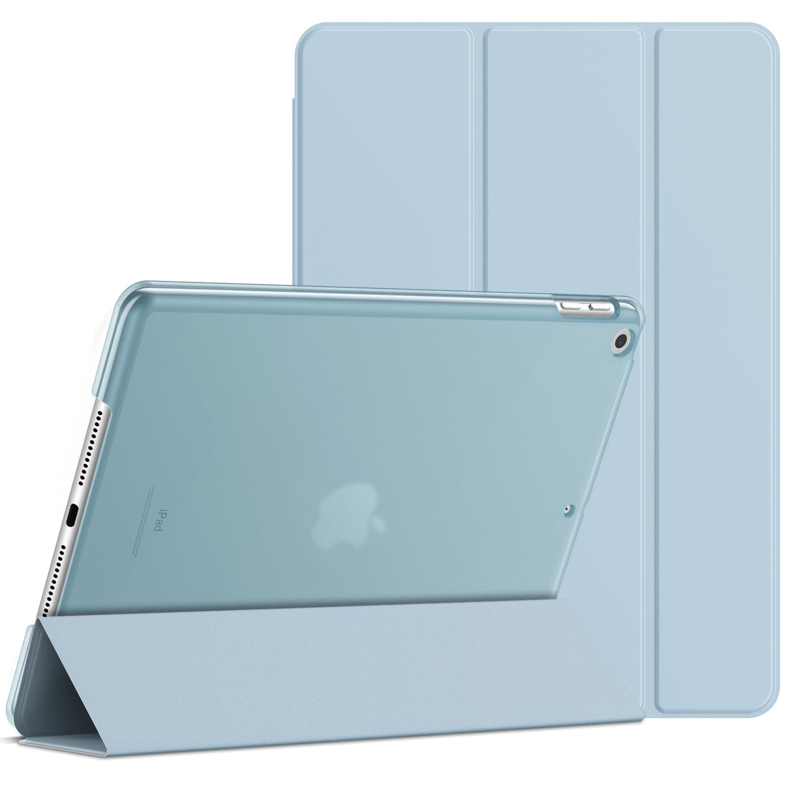 Case for iPad 10.2-Inch (2021/2020/2019 Model, 9/8/7 Generation), Auto Wake/Sleep Cover (Light Blue)