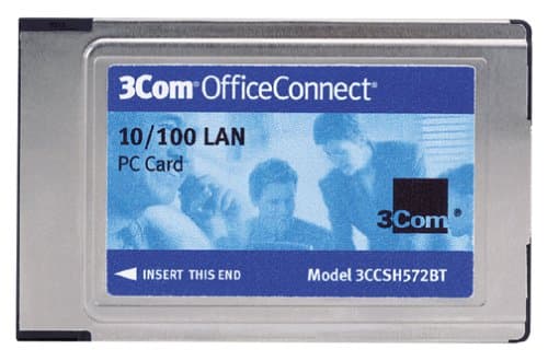 3Com OfficeConnect Fast Ethernet 10/100 LAN PC Card (PCMCIA, 3CCSH572BT)