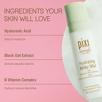Pixi Beauty Milky Mist 2.70 Fl Oz | Hydrating Moisturizer for Dry Skin | Infused with Hyaluronic Acid