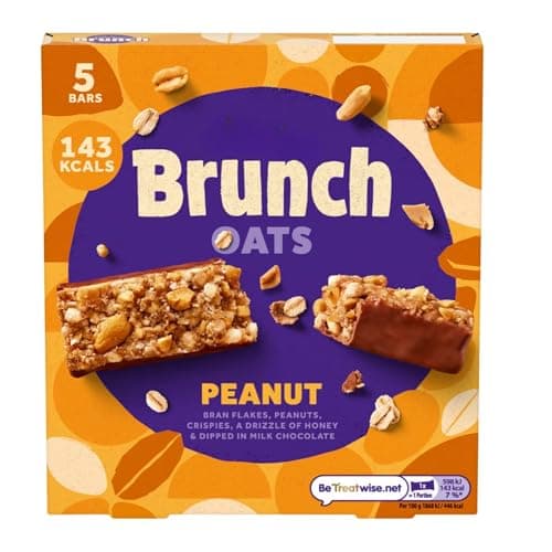 Brunch Bar Bundle with Raisin Brunch Bars 5 Pack 160g x2 and Chocolate Chip Brunch Bars 5 Pack 160g x2 With Peanut Brunch Bars 5 Pack x2 (6 Pack)