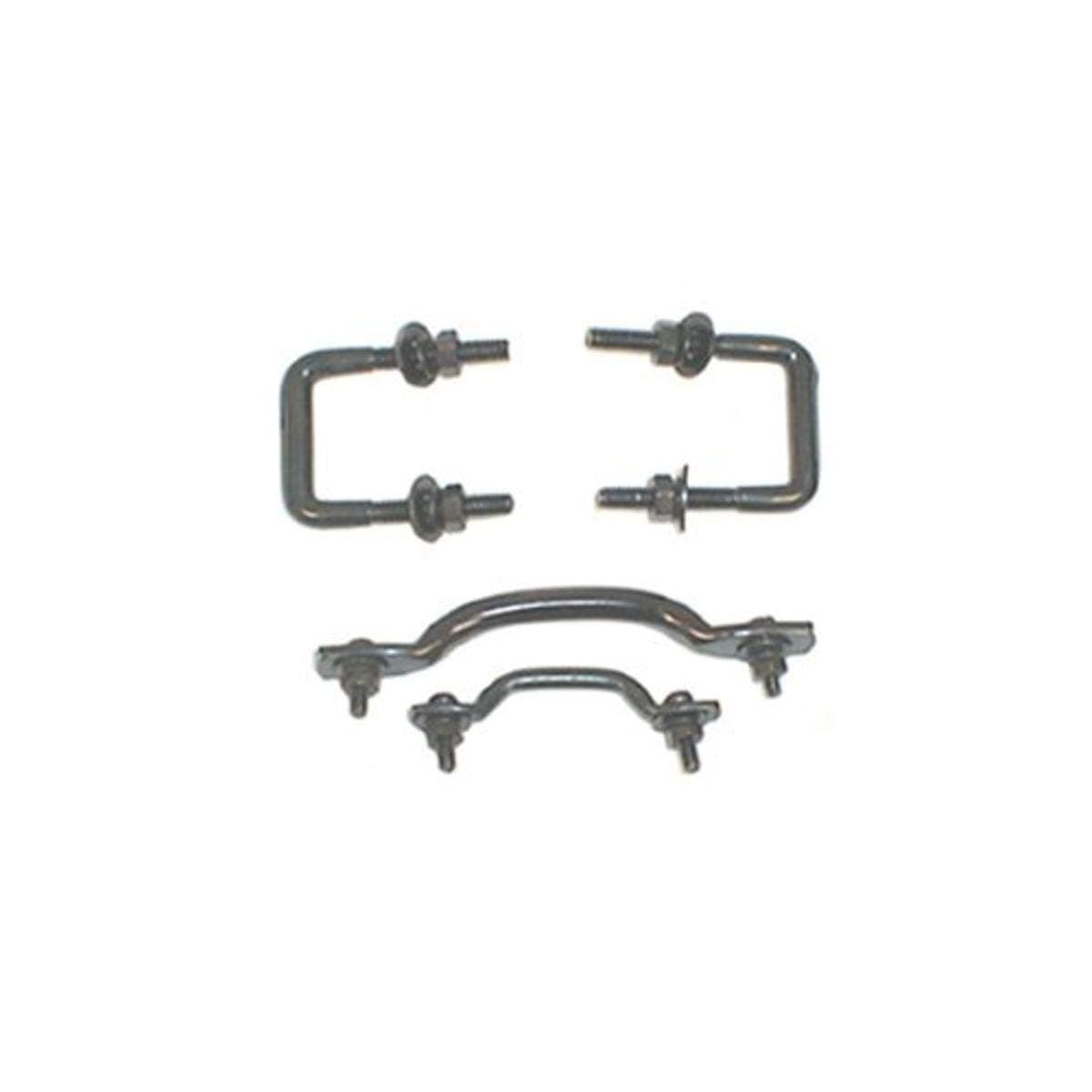 11211.01 Windshield Tie Down Kit Black 55-95 Jeep CJ And Wrangler