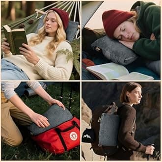 Tirrinia Travel Portable Blanket with Feet Pocket Airplane Office Poncho 4 in 1 Zippered Front Pocket Premium Cozy Fleece Blankets with Built-in Bag