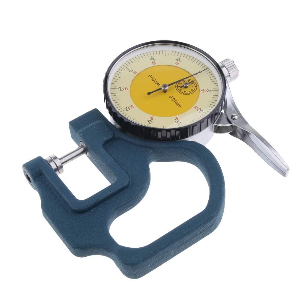 0-10mm Manual Dial Thickness Gauge, 0.01mm Resolution