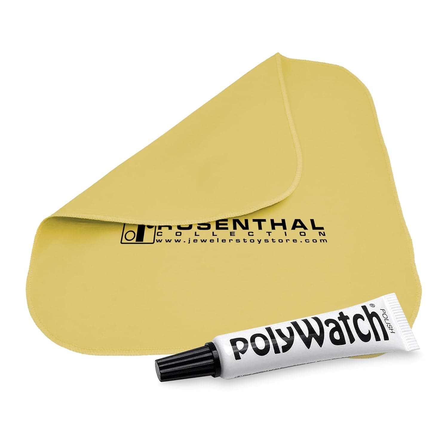 Rosenthal PolyWatch Plastic Watch Scratch Remover Polish with Microfiber Cloth - 2 Pack Professional Polish for Acrylic Watch Crystal Repair & Restoration - Rosenthal Collection Since 1926 (1)