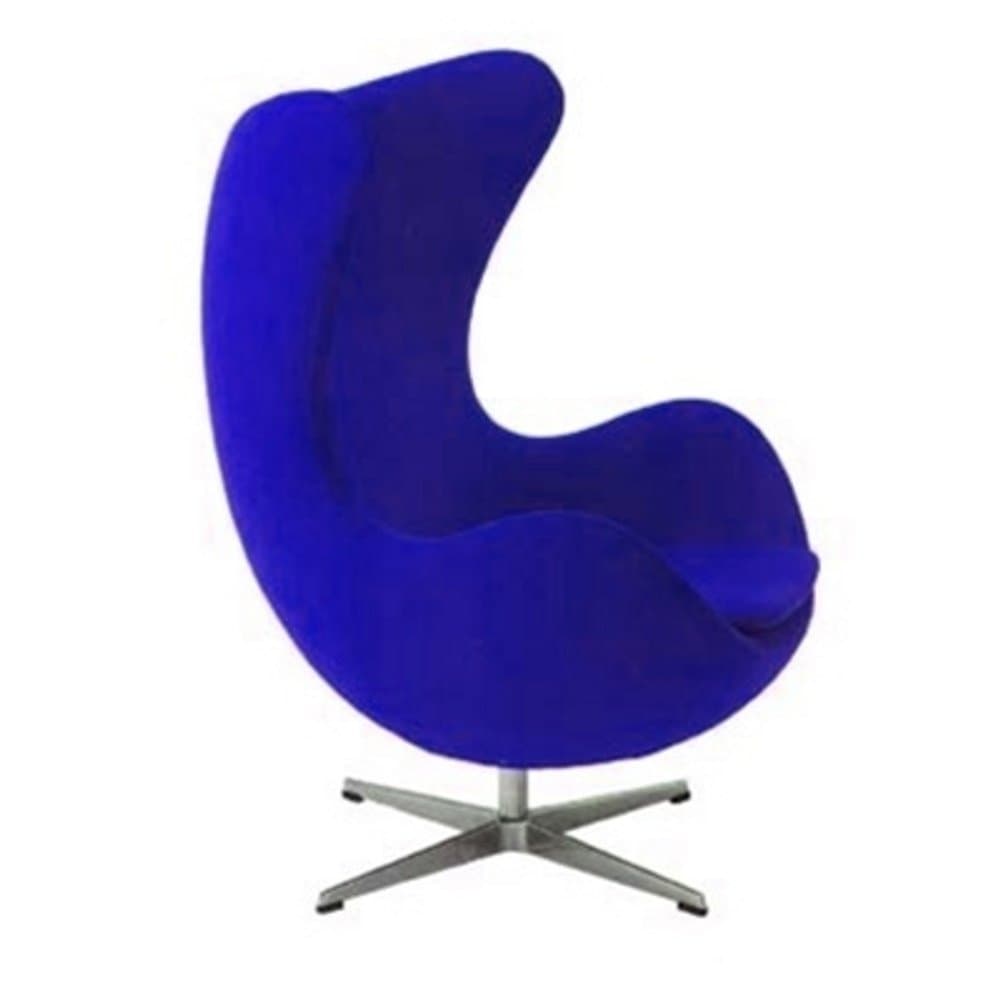 Arne Jacobsen Egg Chair in Wool (Blue)