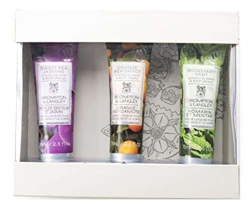 Upper Canada Soap Brompton and Langley 3-Piece Hand Cream Set, Orange/Rosemary/Jasmine by Upper Canada Soap