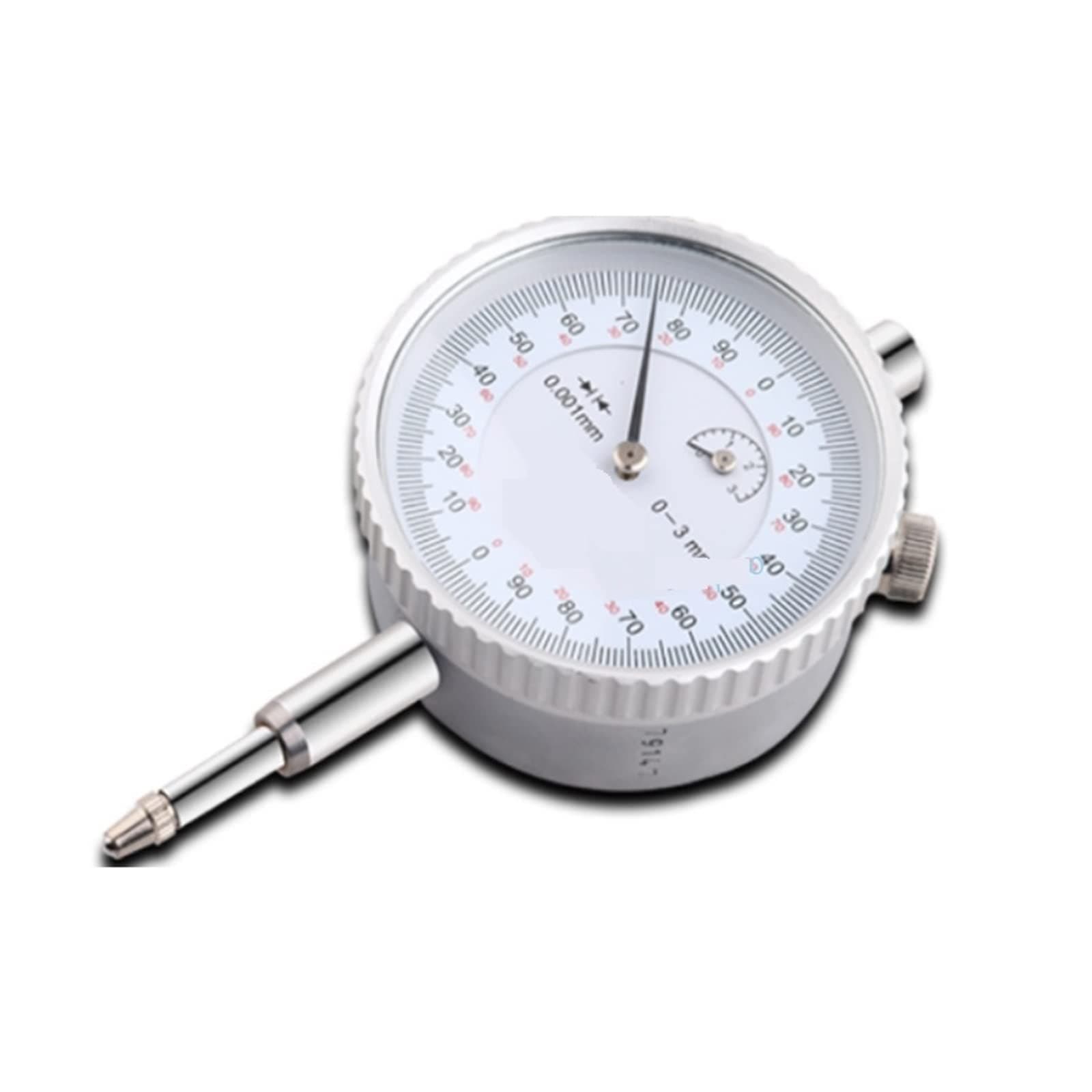 0.001mm Micron Dial Indicator 0-1mm 0-3mm 0-5mm Measuring Range Precision Shockproof Indicator Precision Dial Indicator Gauge Performance Stable (Color : 0-1mm 0.001mm, Size : X)
