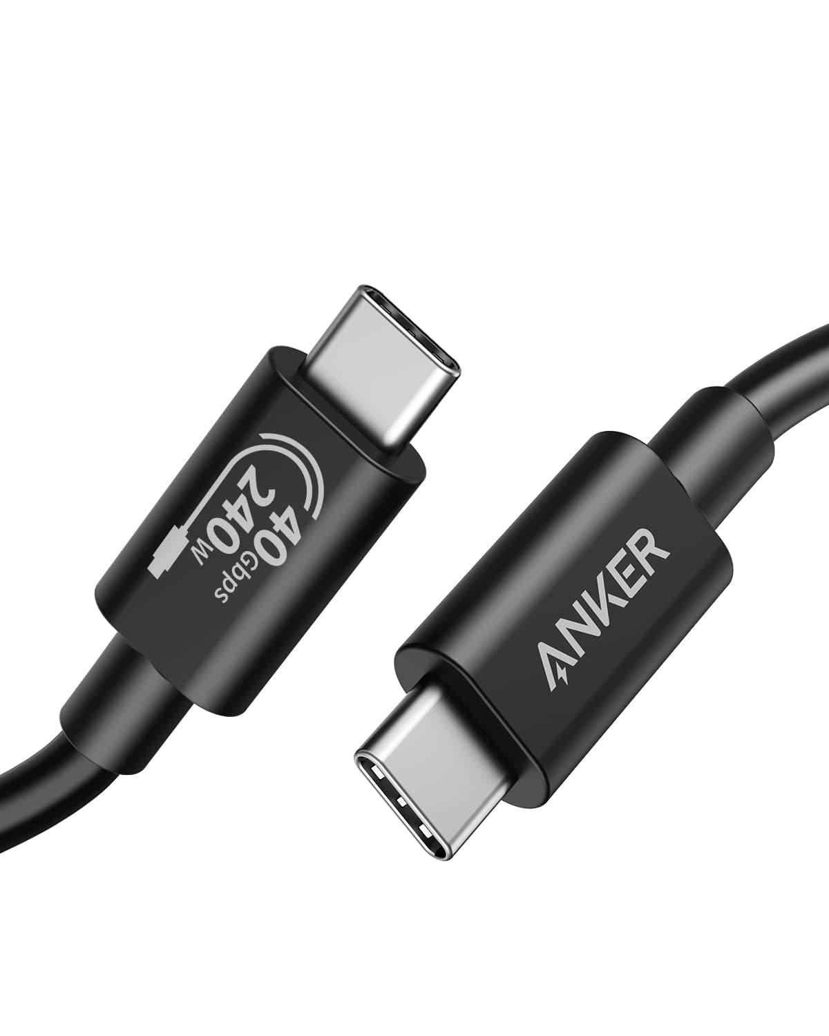 Anker USB C Cable (3.3 Feet, 240W), USB 4 Data Cable, 40Gbps, 8K HD Display, Thunderbolt 4/3, Compatible with iPhone 17, MacBook, Hub, Docking and More