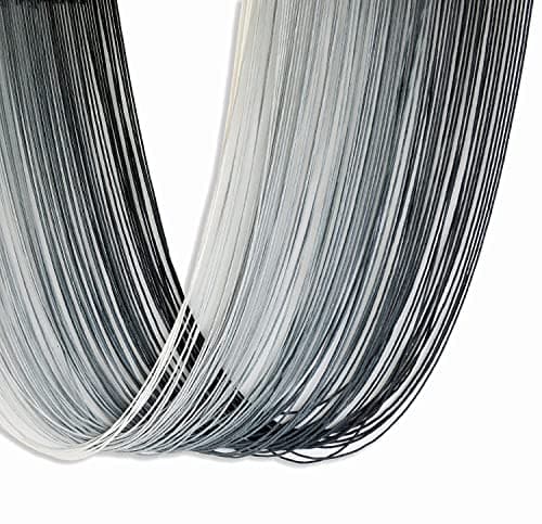 Flber Macrame Wall Hanging Large-Scale Dip-Dye Blue Bohemian Yarn Tapestry Home Room Wall Decor 57" Wx 35" L