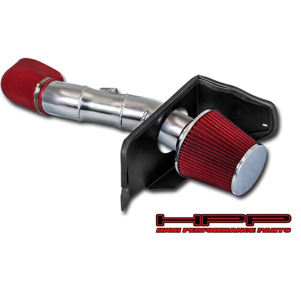 Cold Air Intake Kit & Red Filter Combo Compatible for Mustang 2005-2009 GT 4.6L V8