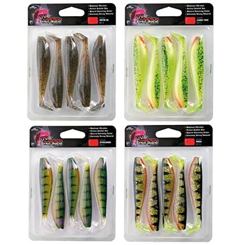 Fox Rage Zander Pro Bulk Shads 10cm 4" Natural Perch x 5 (nsl435)