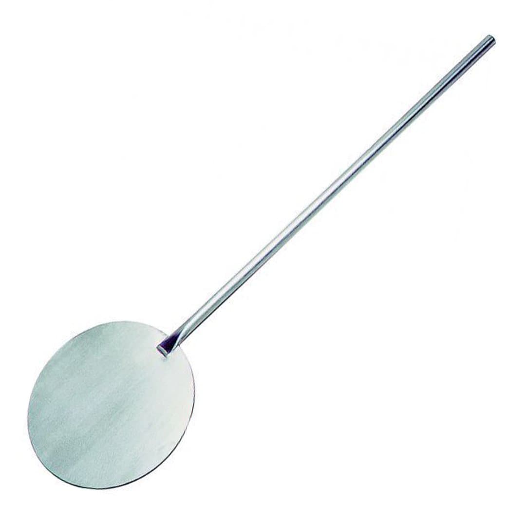 Pizza Server 80 cm from stainless steel, round blade Diameter 20 cm PROFI Pizza Peel Pizza Spatula Grey