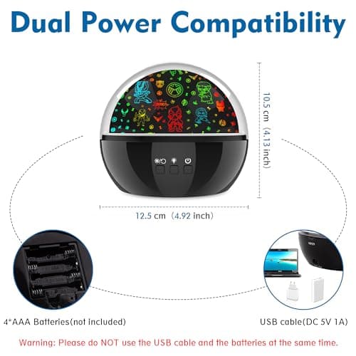 Hulk Night Light for Boys, Kids Star Projector Night Light with Superhero Figures and Star Theme, 360 Degree Rotation, Christmas Birthday Gift Toys for 3-8 Year Old Girls Boys