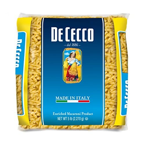 De Cecco Semolina Pasta, Gemelli No.97, 5 Pound (Pack of 4)