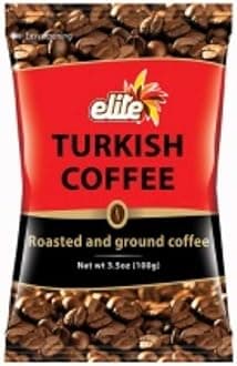 Elite Ground Black Turkish Coffee KOSHER Israel Tasty 100gr Aroma Dark Mud