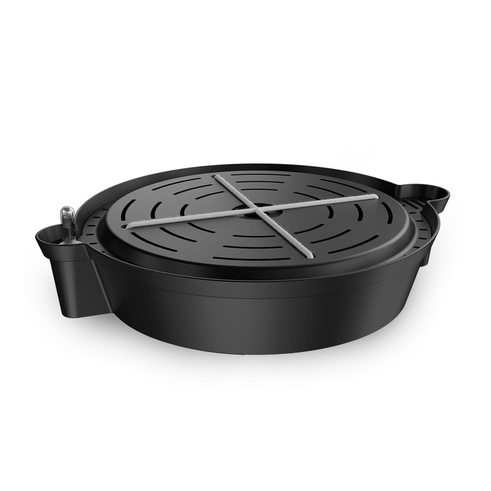 Self-Watering Fabric Pot Base, 4-Pack Auto-Irrigation Water Delivery System with Reservoir Meter, Elevated Plant Saucers for Use in Indoor Grow Tents, Greenhouses, and Outdoor Gardens