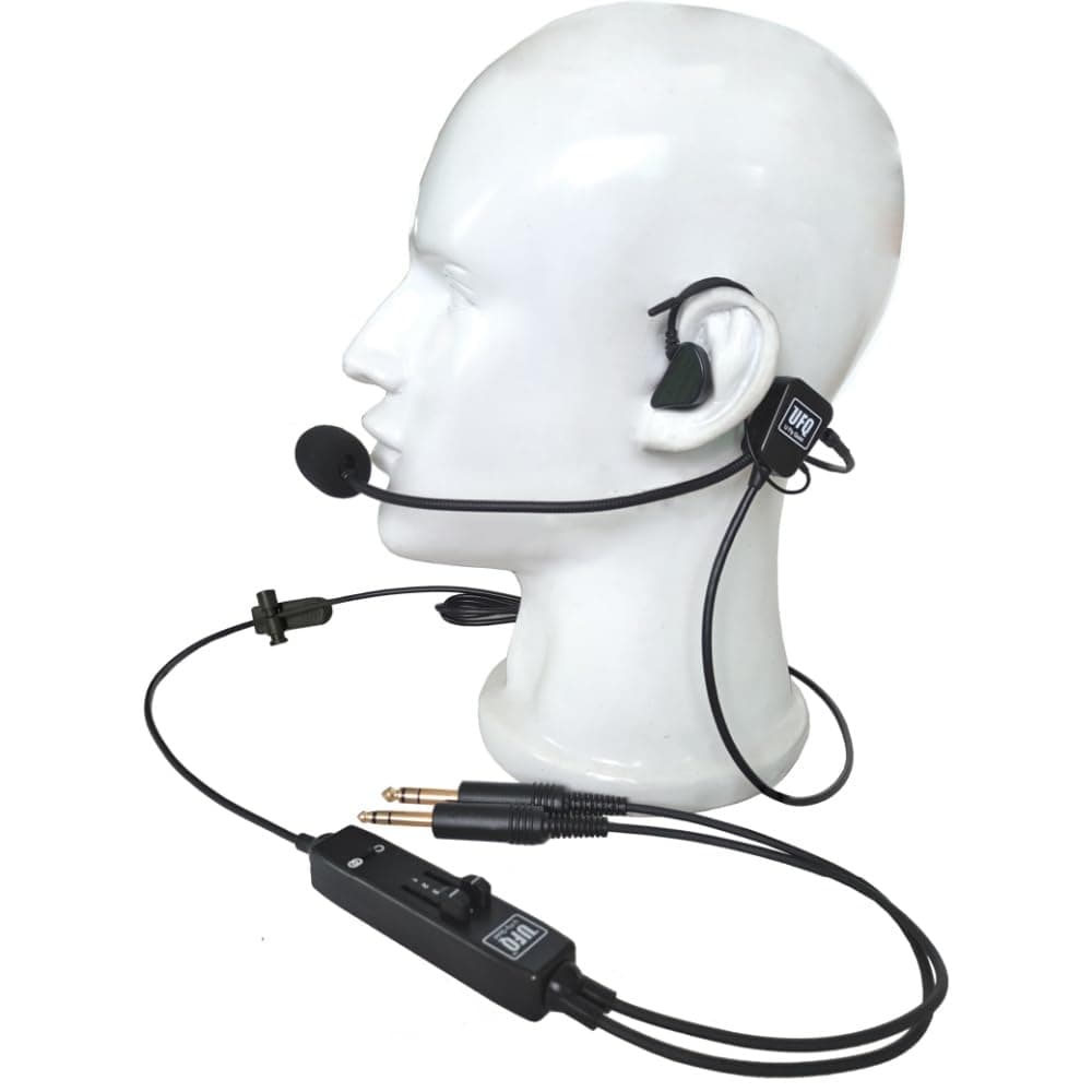 UFQ - in-Ear Type Aviation Headset L-1 Super Light Weight - Quiet as ANR Free with a Bag, Great Sound Quality for Music with MP3 Input