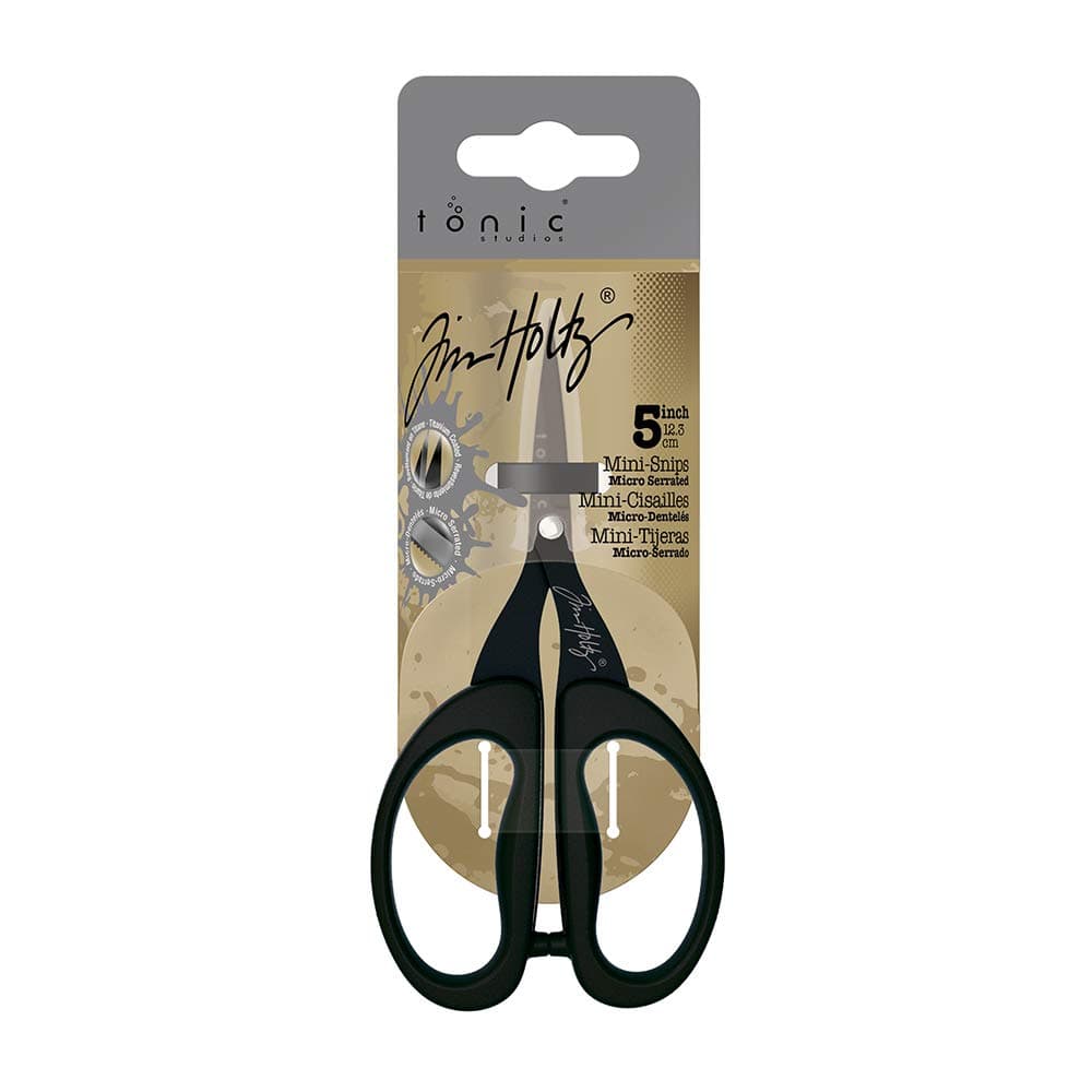 Tonic Studios Scissors, Titanium, Black, 5"