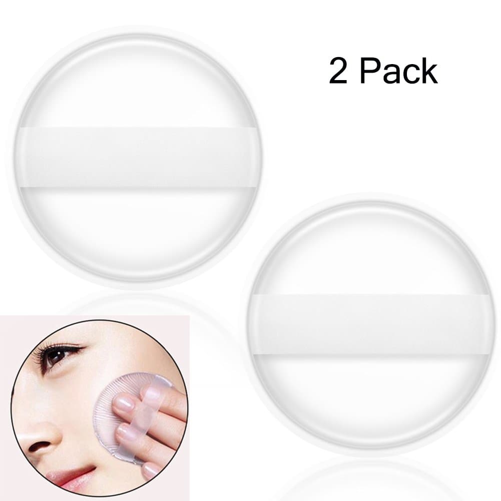 Kingdow Silicone Sponge Makeup,2pcs Professional Liquid Foundation Applicator Blender BB Cream Washable Puff