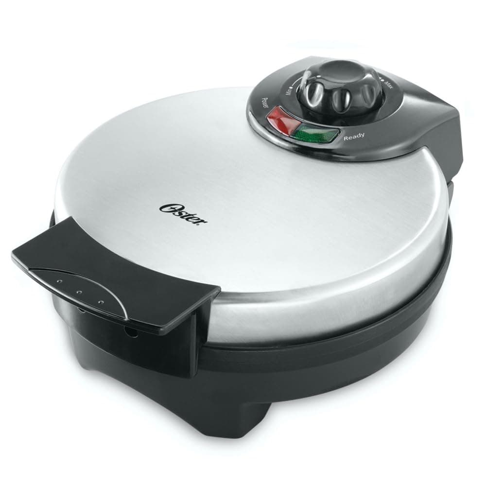 Oster Belgian Waffle Maker, Non-Stick Waffle Iron for Thick, Fluffy Waffles, Easy to Clean