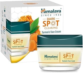 Himalaya Dark Spot Clearing Turmeric Face Cream | Organically sourced Turmeric | Reduce dark spots in 7 days | 2% Glycolic Acid & 2% Niacinamide | 50g