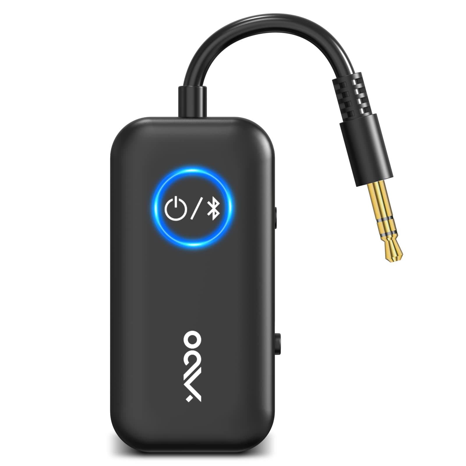 YMOO Bluetooth 5.3 Transmitter Receiver for TV/Airplane to 2 Headphones, Wireless Audio Adapter with Aptx/Aptx-HD Low Latency (<40ms), Aux Connector for Home Stereo/Bluetooth Earbuds/PC/Gym