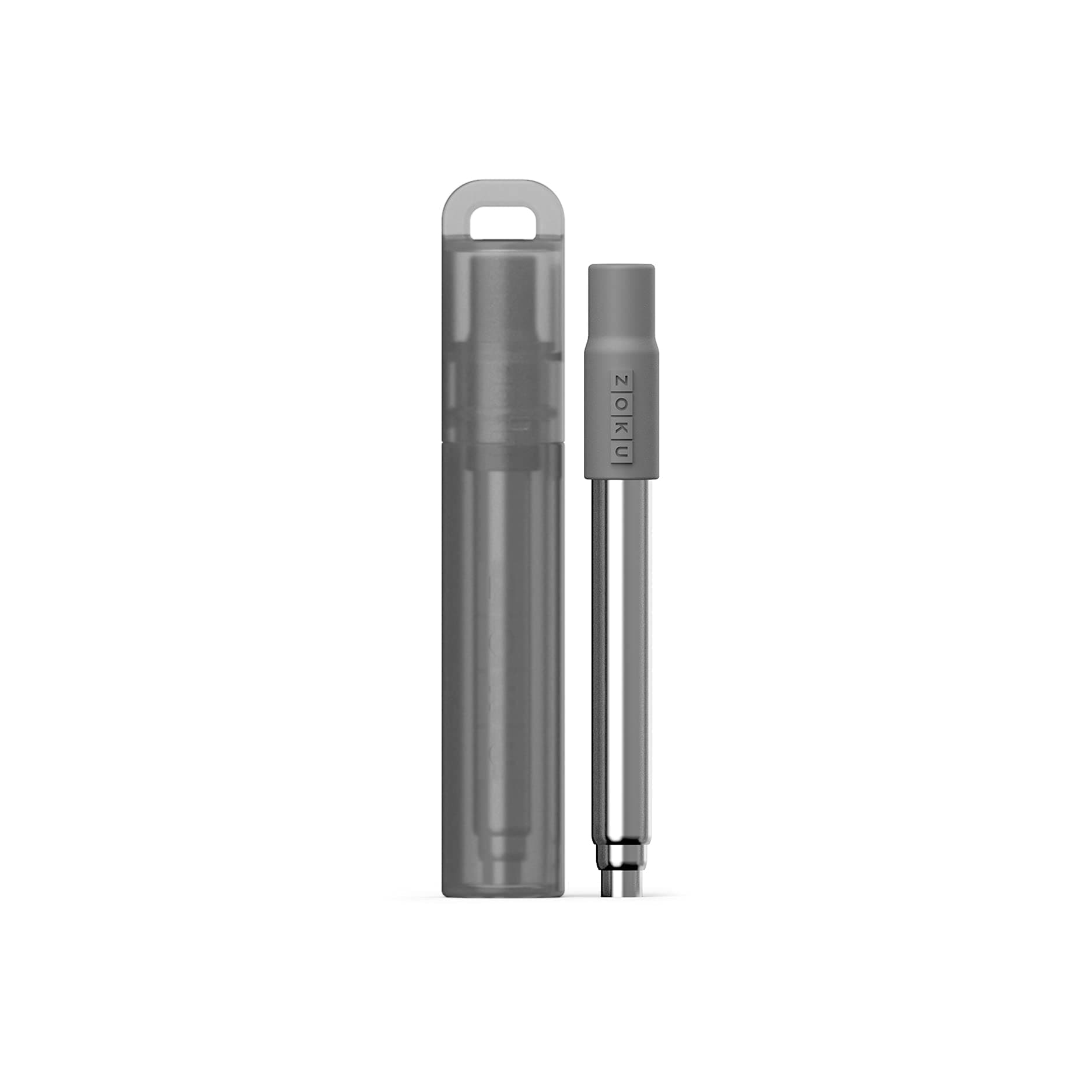 ZOKU Pocket Straws Charcoal