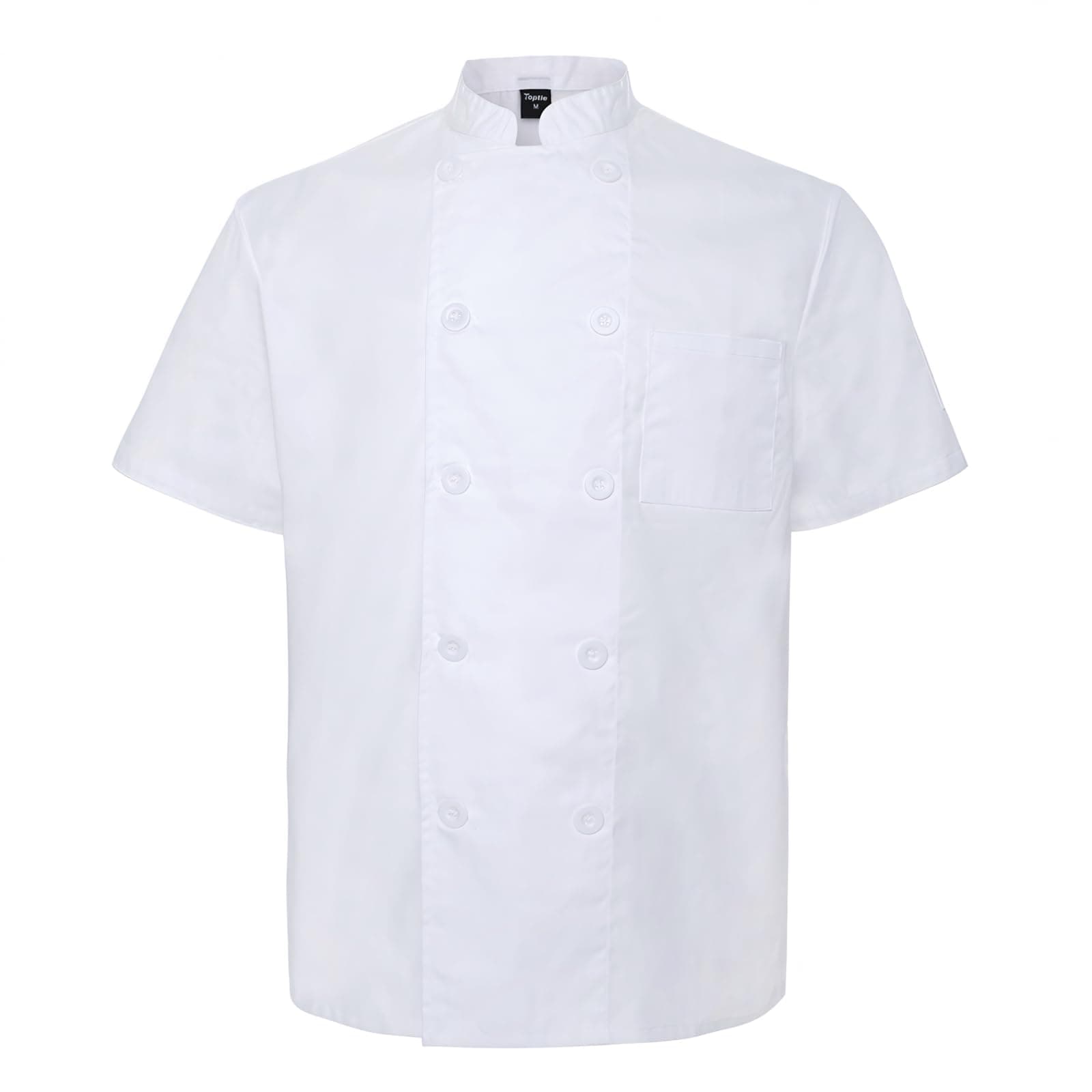TopTie Unisex Short Sleeve Chef Coat Jacket