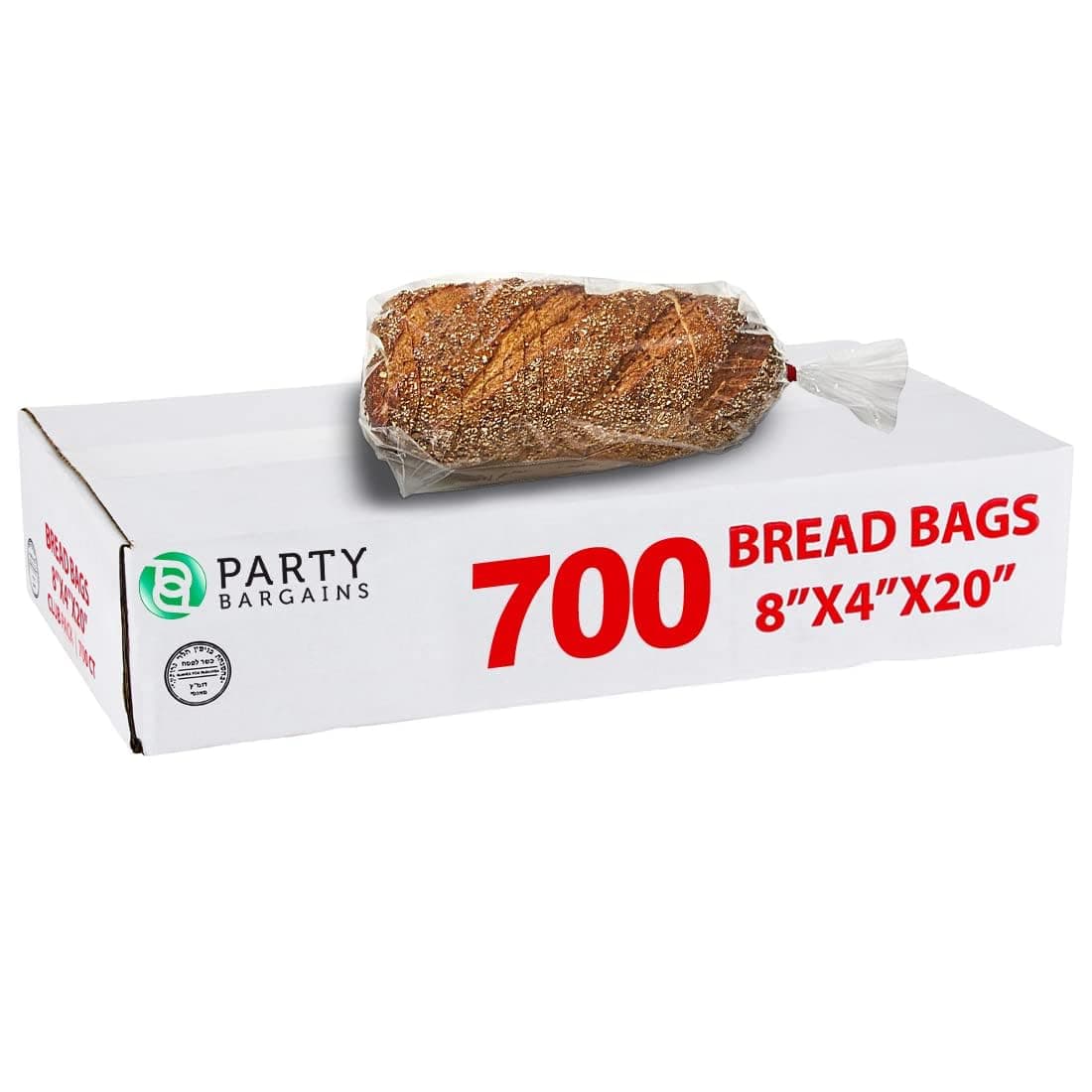 Value Pack - Bread Loaf Plastic Bags 8” x 4” x 20”, 700-count