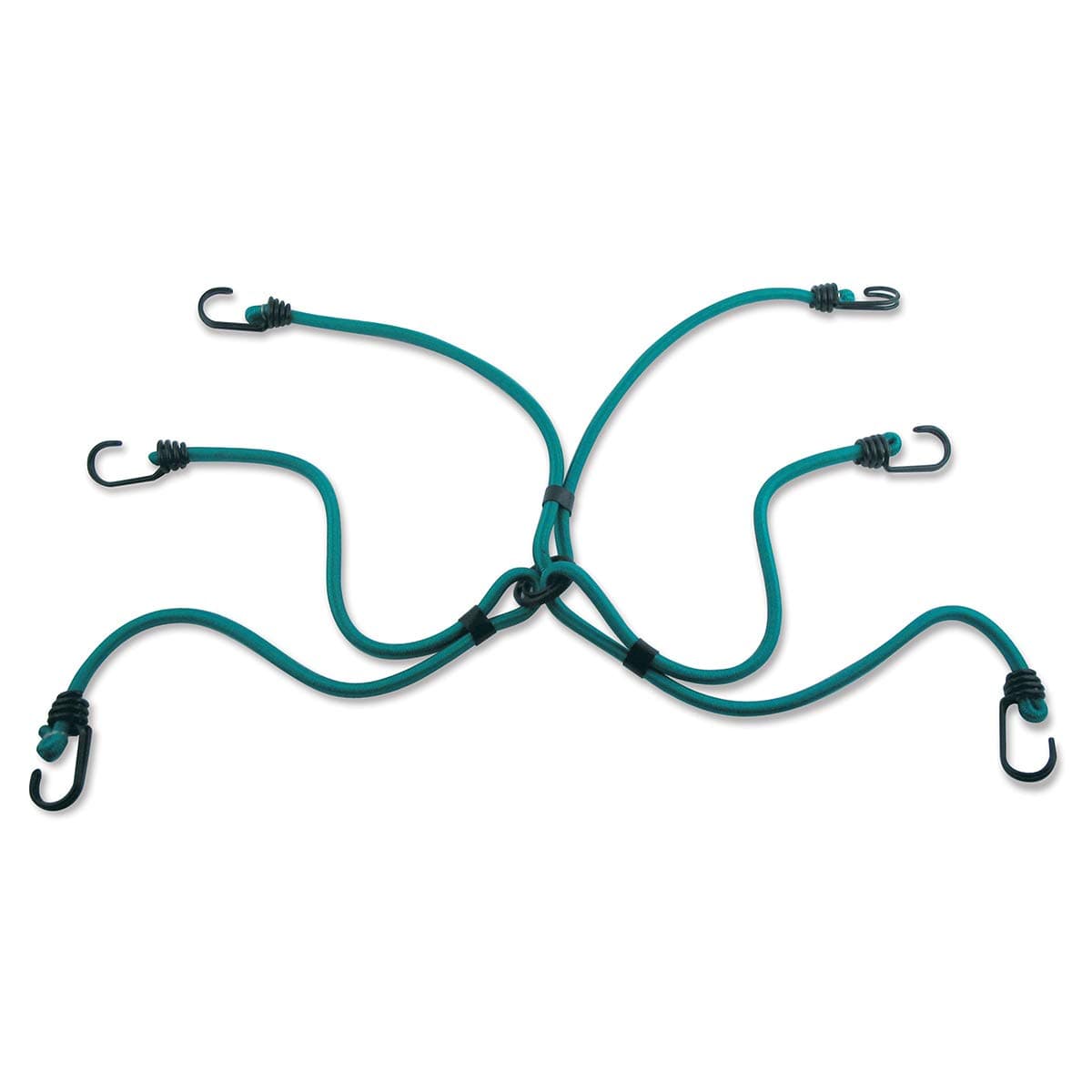 MASTER LOCK Spider Bungees with 6 Hooks [Reverse Hook Design] 3105EURDAT - Ideal to Secure and Carry Loads on Motorcycles and Bicyles