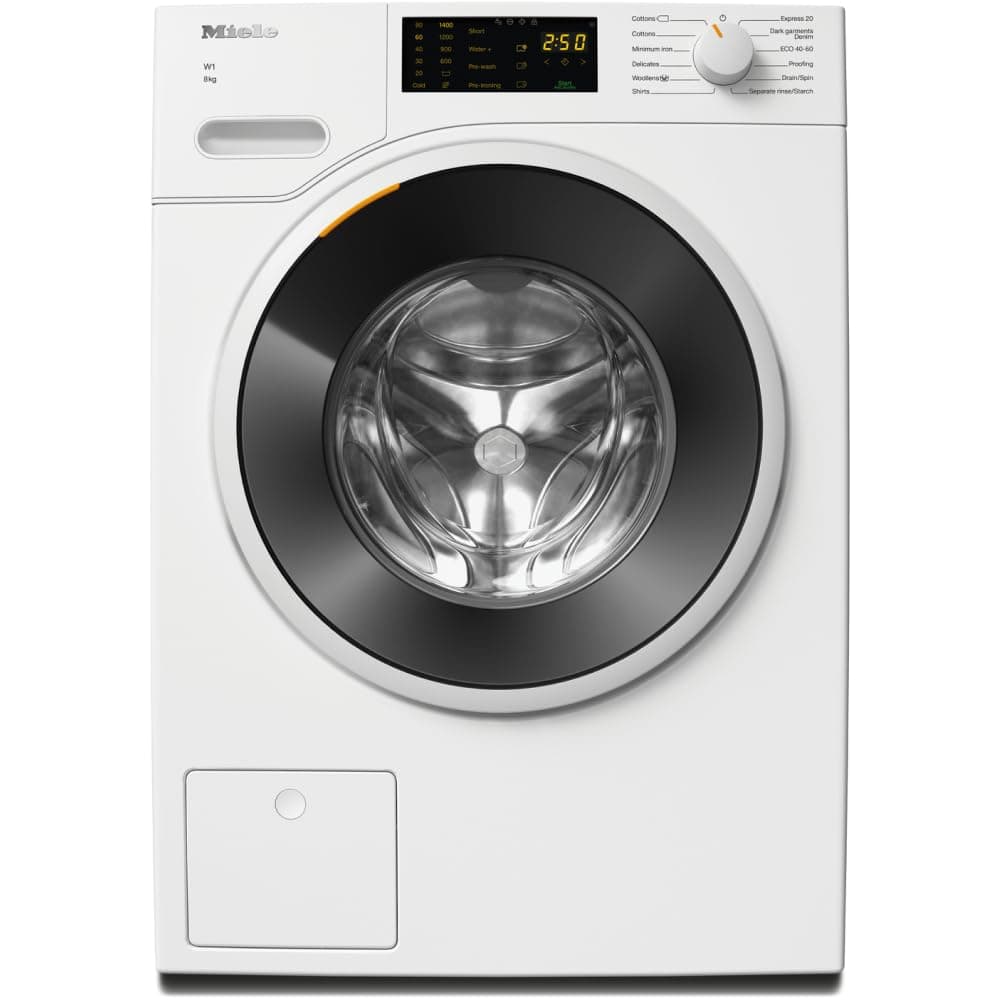 11458460 WWD120 WCS 8 KG W1 Front-Loading Washing Machine with ProfiEco Motor, CapDosing and DirectSensor, Lotus White