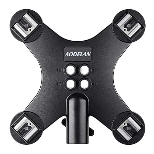 AODELAN Flash Speedlite Mount Light Stand Bracket with Umbrella Reflector Holder for Canon Nikon Olympus Panasonic Pentax Fuji Yongnuo Godox Flashes