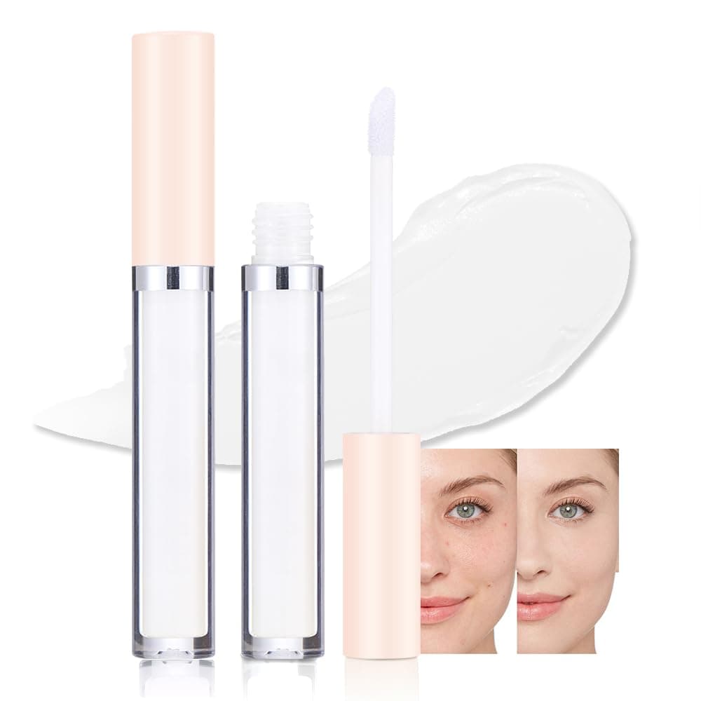 Full Cover Non-Creasing Concealer, Concealer Buildable Medium to Full Coverage Liquid Concealer, Covers Under Eye Dark Circles & Blemishes - Long-Lasting (01#White, 1Pcs)