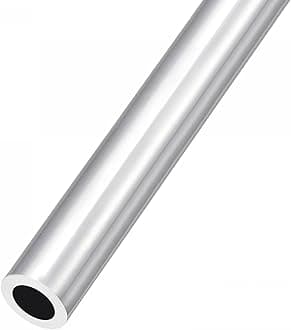 sourcing map 6063 Aluminum Tube (17mm OD x 11mm ID x 300mm L), Aluminum Round Tubing - for Home Furnishing, Machinery, DIY Handicraft