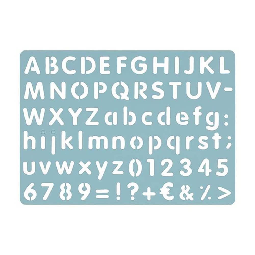 Hema Letters and Numbers Drawing Stencil