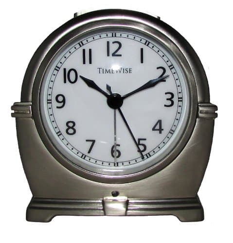 Antero Metal Alarm Clock (Brushed Silver)