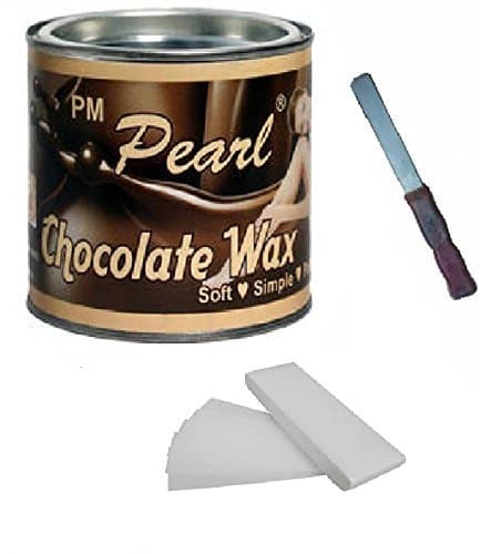 Waxing Kit/Wax Kit Combo Kit Includes (Wax Heater + WAX + WAX Strips + WAX Knife) (Chocolate)