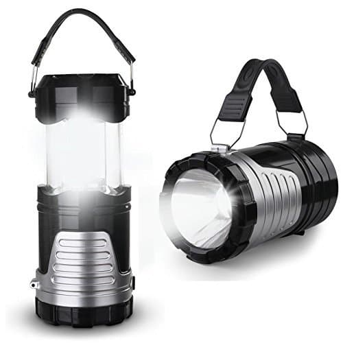 IRuiYinGo LED Camping Light, Camp Lantern Handheld Flashlight Portable Collapsible COB Lights Bulb Lamp Compact Gifts for Emergency, Survival, Hurricane, Power Outage, Gold (Battery Not Included)